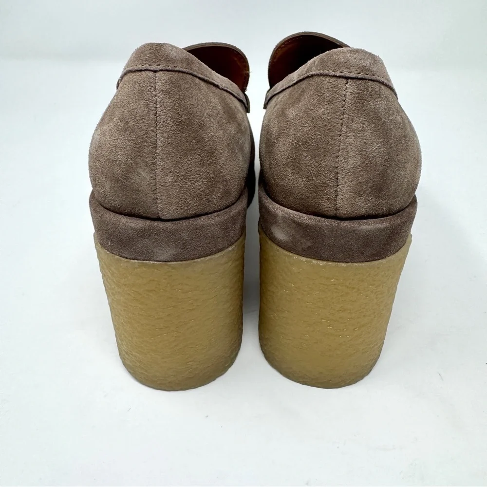 Marc Fisher Women's Suede Platform Loafers in Medium Natural